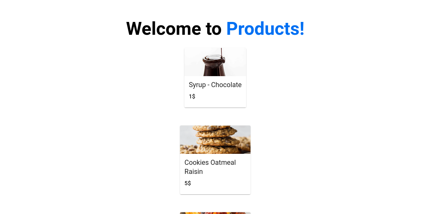 Home page of the Next.js project